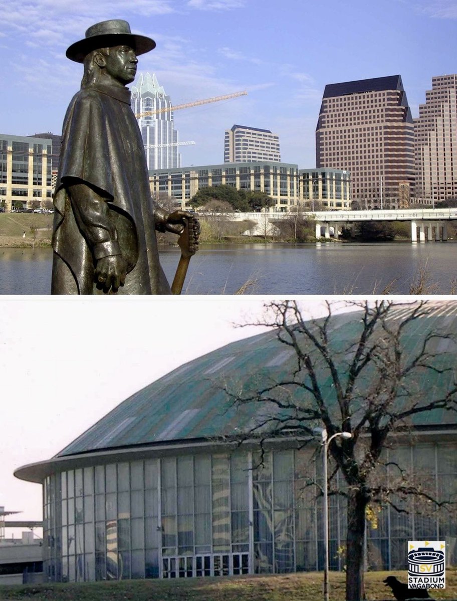 StadiumVagabond's tweet image. 🏟️ Palmer Auditorium, Austin, TX
📸 Circa 2004

🏀🛼🥊🤼‍♂️ Former home of the Austin Symphony Orchestra, Ballet Austin, roller derby, hoops, concerts, boxing &amp;amp; wrestling

🗓️ Opened: 1959
🪑 Capacity: 5,996
💥 Demolished: 2005

#SXSW #AustinTexas #TexasHistory #AustinMusic