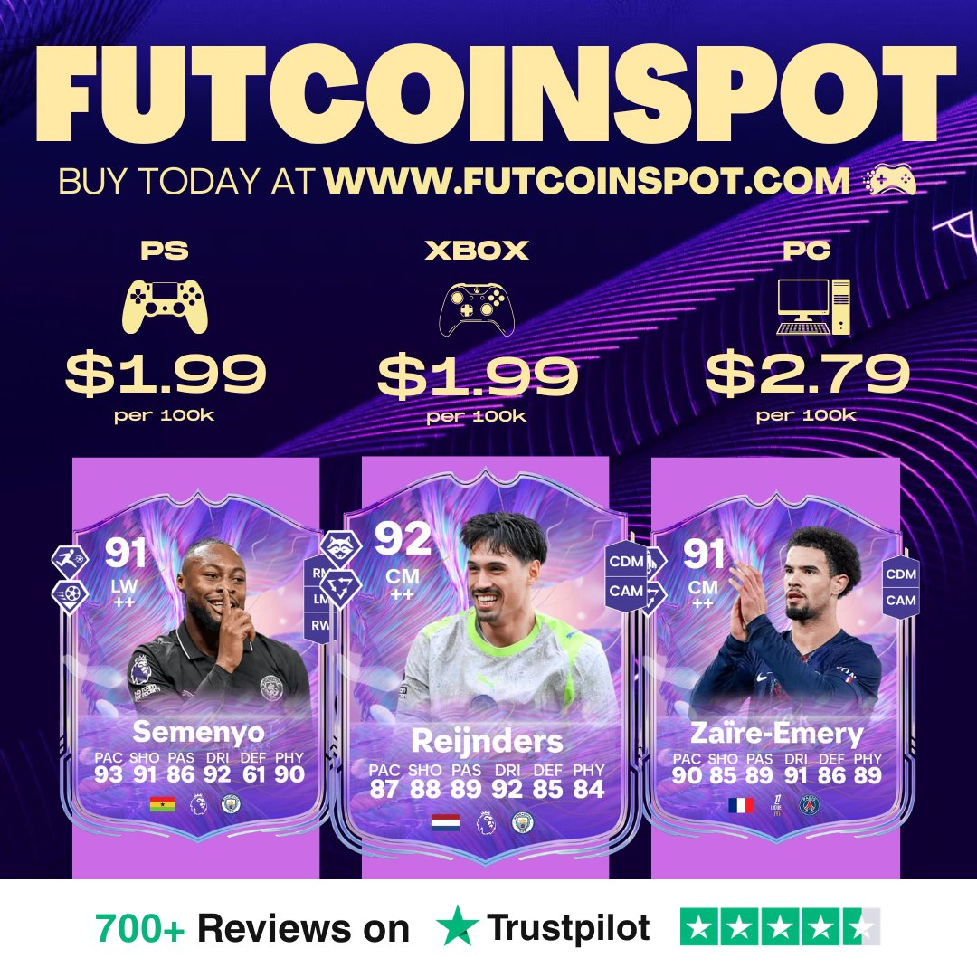 FutCoinSpot™️ - FUT Coins Buy & Sell tweet media