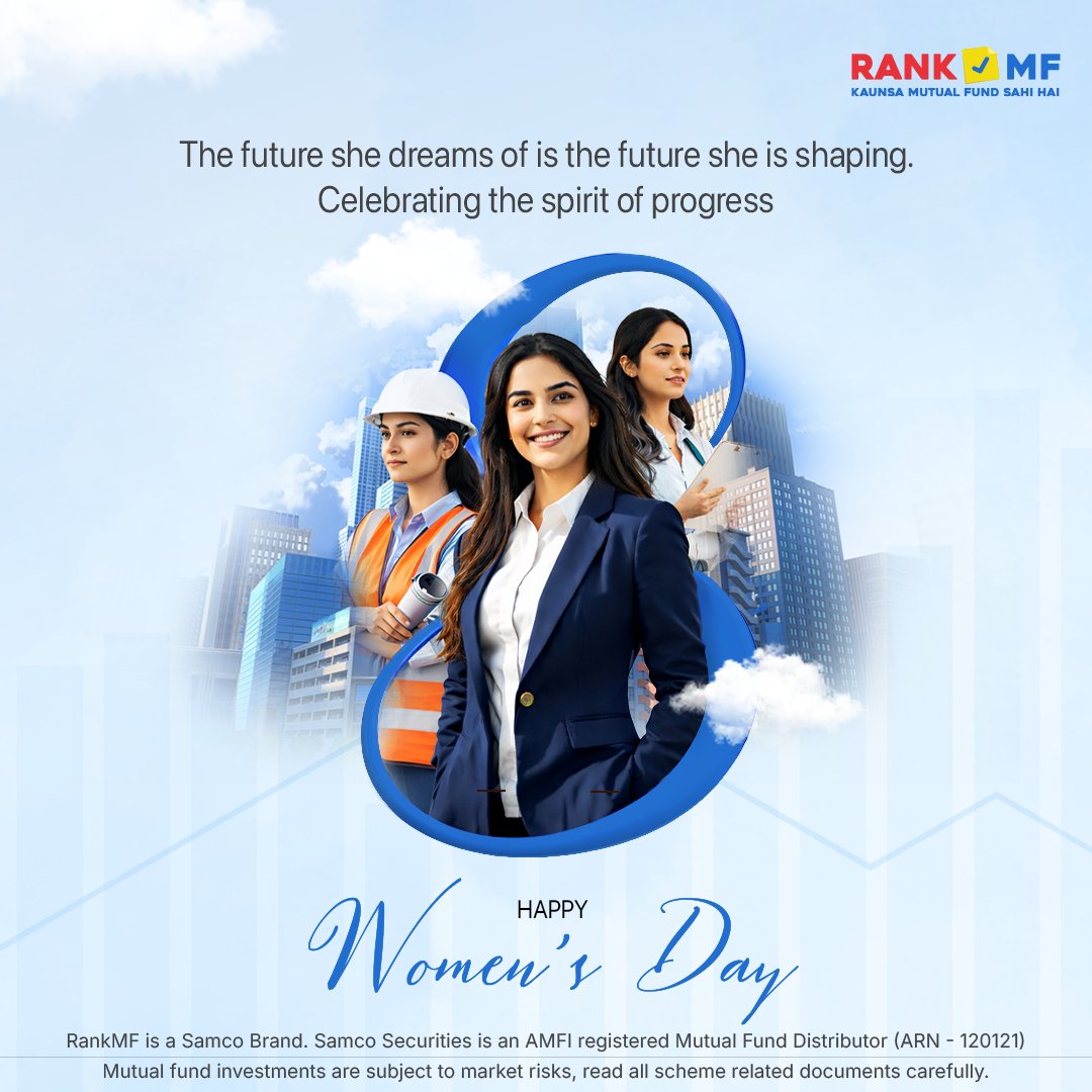 Strong minds. Bold dreams. Endless determination. To every woman creating her own path and inspiring others along the way. Happy Women’s Day. 🌷

#womensday #rankmf #samco