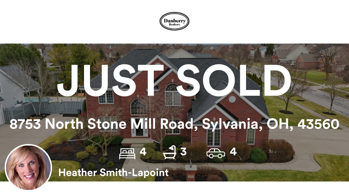 heathersold's tweet photo. 🛌 4 🛀 3 🚘 4
📍 8753 North Stone Mill Road, Sylvania, OH, 43560

My latest sale on RateMyAgent.
NAR 373622
https://t.co/p91ltqzMPu

...
#ratemyagent #realestate #The_Danberry_Co https://t.co/yNkjllnwMy