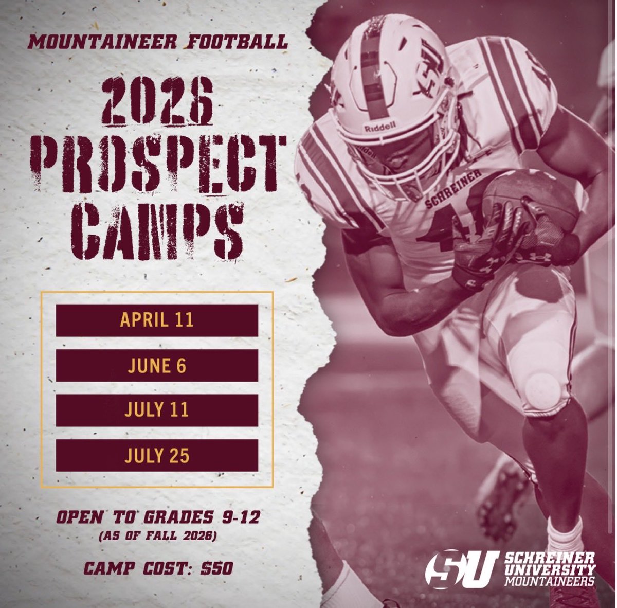 Blessed to receive an invite to <a href="/SchreinerFB/">Schreiner Football</a> <a href="/CoachRyder/">Blake Ryder</a>