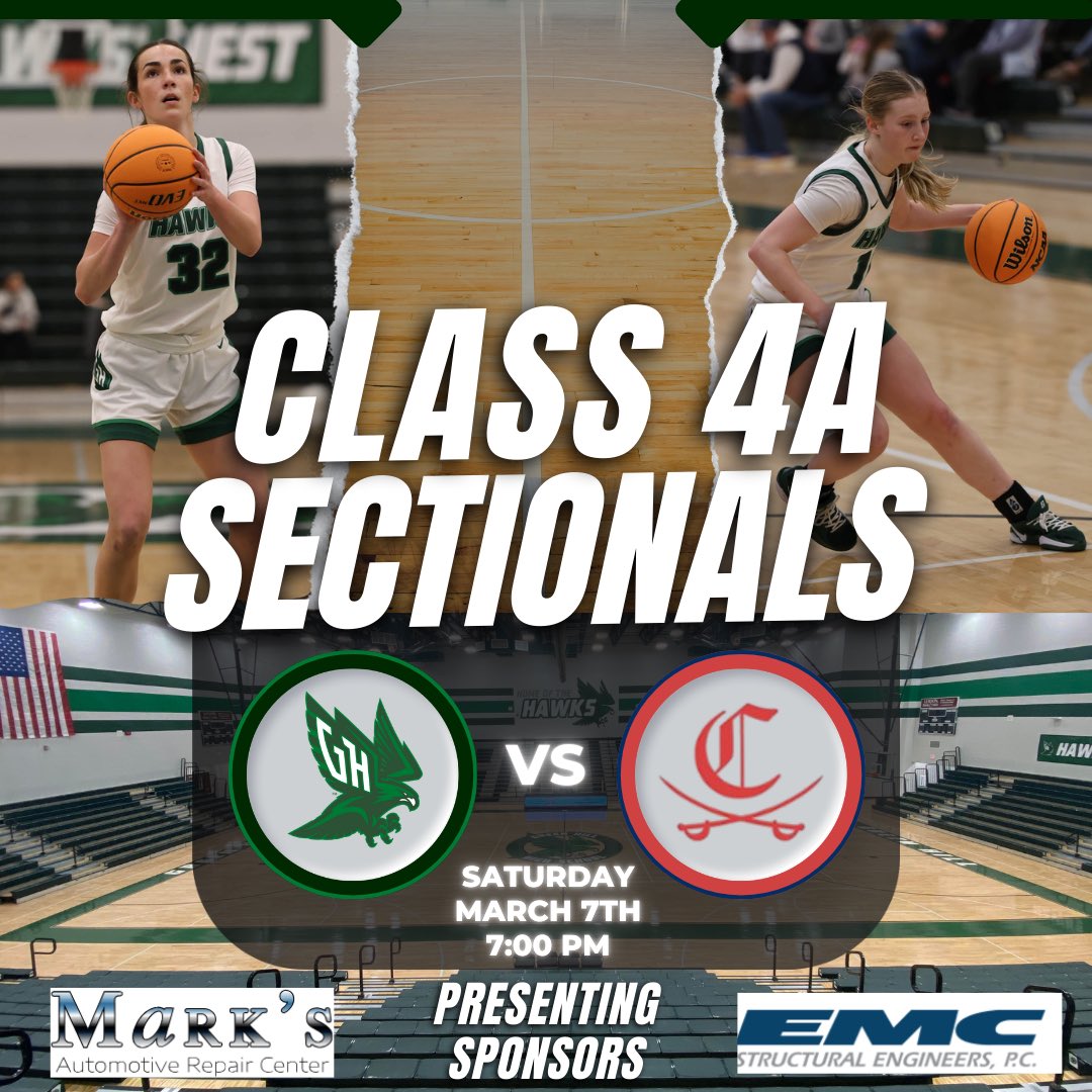 Here's information about tonight's <a href="/GreenHillWBB/">Green Hill Lady Hawks</a> TSSAA Class 4A Sectional broadcast:

📍Green Hill High School
🆚Cookeville Lady Cavaliers
🎙️Christian Kaposy, Chase Owens and Brady Ray
⏰7:00 PM CT
🔗webca.st/275763
📻87.7 FM (in-gym only)