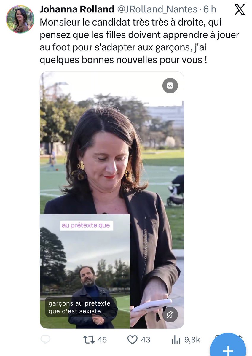 Foulques44's tweet photo. Non, Mme Rolland, les femmes ne font plus ce qu’elles veulent à Nantes. A cause de vous. 
👉🏻En 12 ans, elles ont perdu en liberté, en sécurité, en autonomie. 
👉🏻en 12 ans, elles ont dû se résigner à choisir leur parcours le soir pour éviter les zones dangereuses. 
👉🏻en 12 ans, elles ont perdu en liberté de s’habiller comme elles l’entendent, de peur de se faire agresser. 
👉🏻depuis 12 ans, elles subissent un harcèlement de rue croissant, contre lequel vos campagnes de com’ contre le sexisme ne peuvent rien. 
👉🏻elles ont constaté avec tristesse que vous considériez que « ce n’était pas le rôle de la police municipale de les protéger d’un viol » (je vous cite)
🛑Elles attendent des actes, du concret : des policiers 24h/24, plus de caméras, des lieux refuges, etc.
Vos arguments sont d’une grande pauvreté. Je défends les femmes tous les jours. Nous n’avons juste pas les mêmes priorités politiques, assumez-le. 

Je sais que c’est compliqué d’imaginer que nous n’ayez pas le monopole du féminisme, mais il va falloir vous y habituer ! 
Allez, rdv dans les urnes. 🗳️ 
#nantes #feminisme #Municipales2026 #chombart26