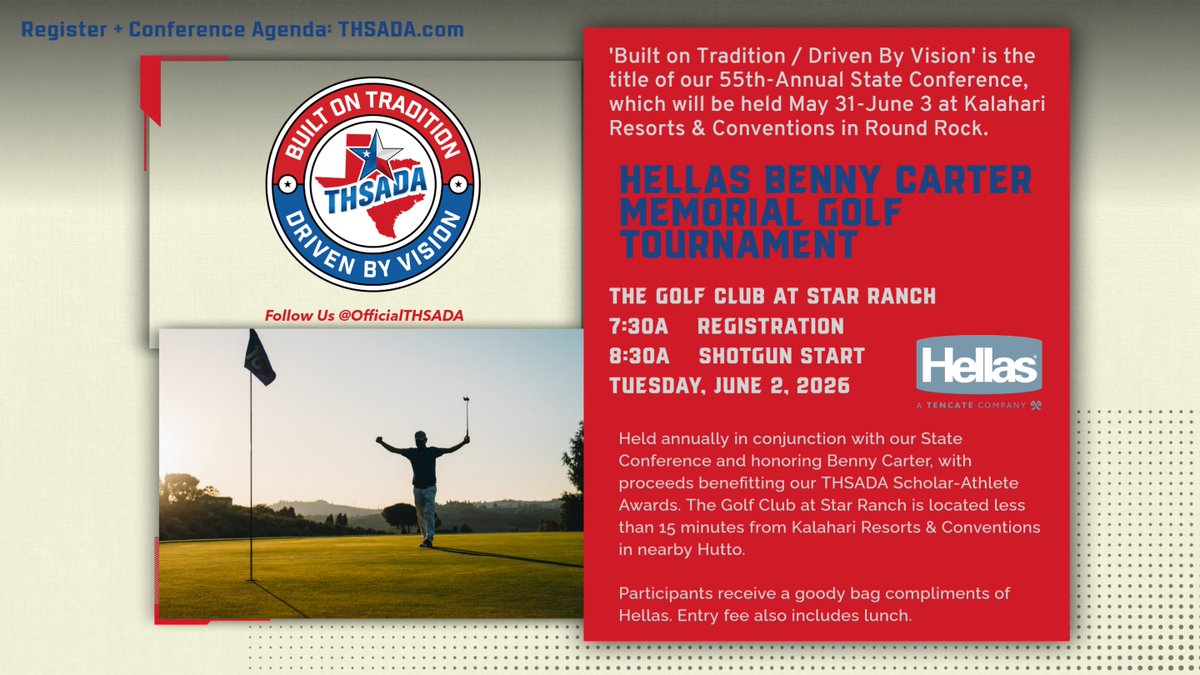 Sign up today as an individual golfer, or bring your own foursome: bit.ly/4rluhZM