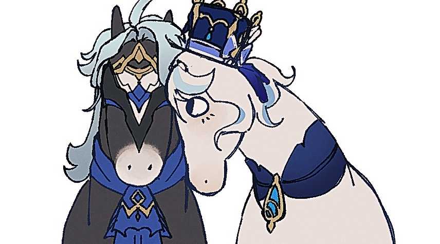 ✧ 〳I enjoy my comfort rarepair so much,, ☺️
 💉⛲

[ #dottore #furina #GenshinImpact  #furittore #dottofuri ]