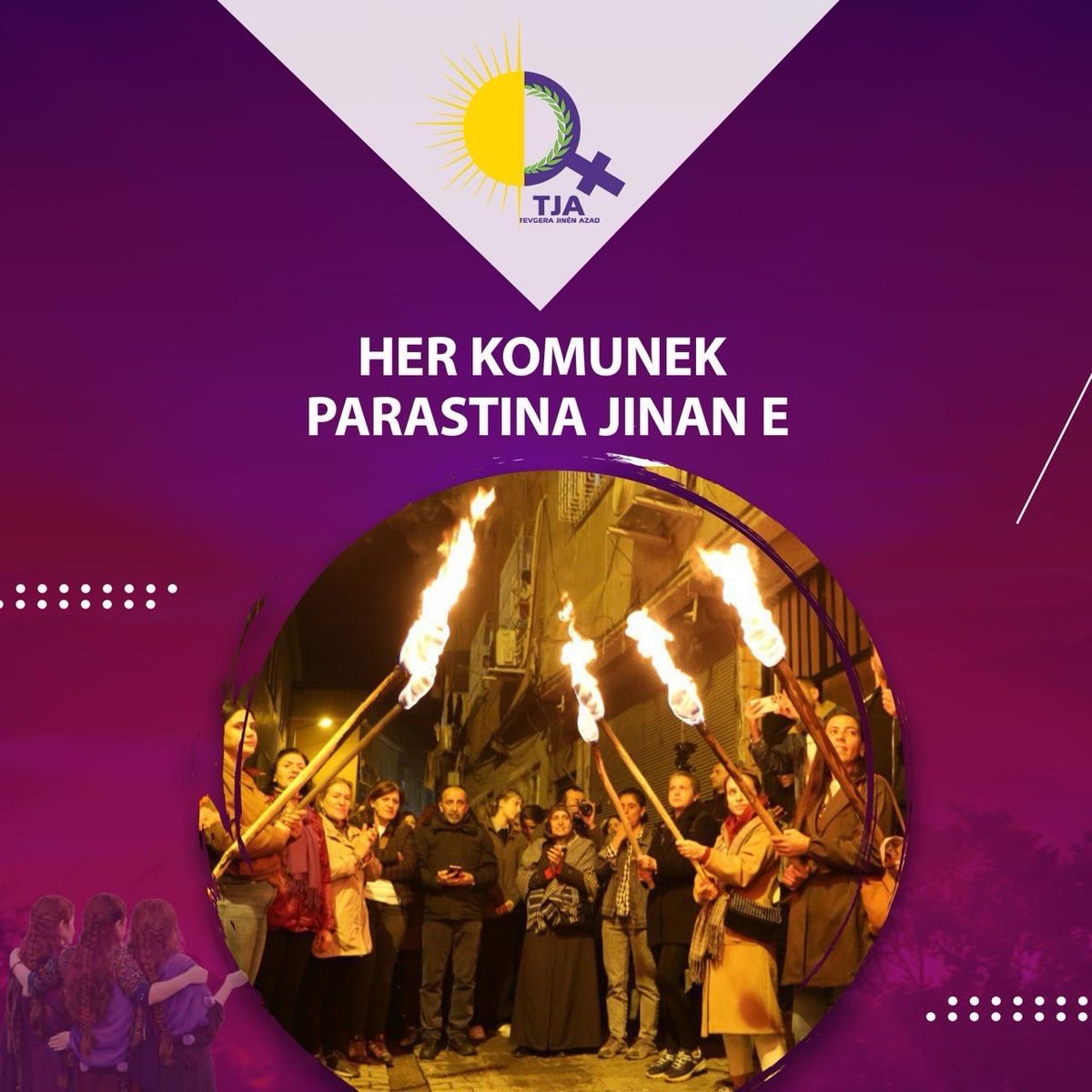 meclisi_n42861's tweet photo. Li dijî polîtîkayên kuştina jinan, li dijî polîtîkayên xizanî û şer em ê sibê li kolanan bin.
#DemaJinê https://t.co/xLj8tHK6Ia