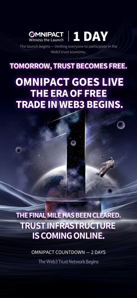 ⏰ Last 24 hours
1 day countdown to OmniPact launch

"Interaction is mining, behavior is value"

✅ No barriers — everyone can participate
✅ Valuable — behavior brings rewards
✅ Earn airdrops — look forward to the future

🚪 The door is about to open. Where are you?

#DeFi