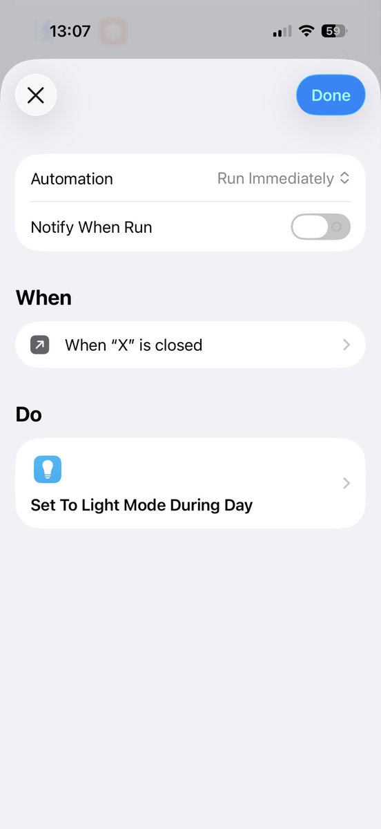 Fat_African's tweet photo. @yainaya_ @piss39956135 Yep! I just set mine up that way. This is how I set it up. The first two images are shortcuts and the second two images are automations https://t.co/ckh2G0mogw