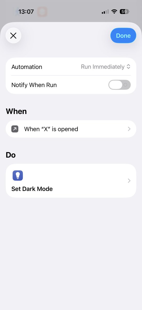Fat_African's tweet photo. @yainaya_ @piss39956135 Yep! I just set mine up that way. This is how I set it up. The first two images are shortcuts and the second two images are automations https://t.co/ckh2G0mogw