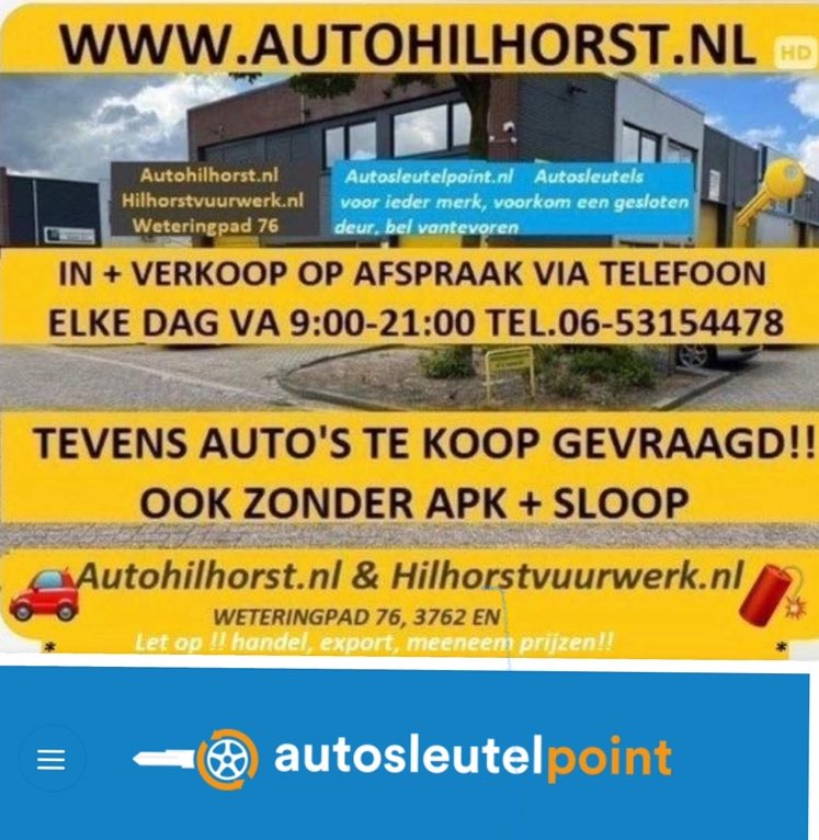 auto0653154478's tweet photo. Inkoop auto's, ook zonder apk + voor de sloop, eilke dag van 09:00-21:00 bereikbaar 📞06-53154478🙄 https://t.co/cox3g61ei4