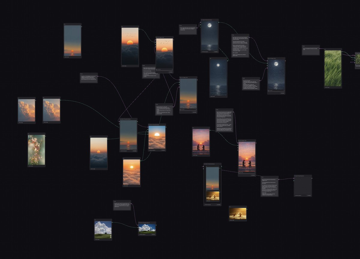 jaycebaggio's tweet photo. Weavy understands how creatives work. 

Took a few hours to really find a flow, but its been addicting. 

Best flow I've used is:
- Using midjourney to get a good starting point
- Claude to refine a prompt
- Veo 3.1 to turn that image into beautiful videos

Been loving getting back to my filmmaking roots and playing with #weavyai

Cooking up some cool background videos for a new focus app - coming to you soon.