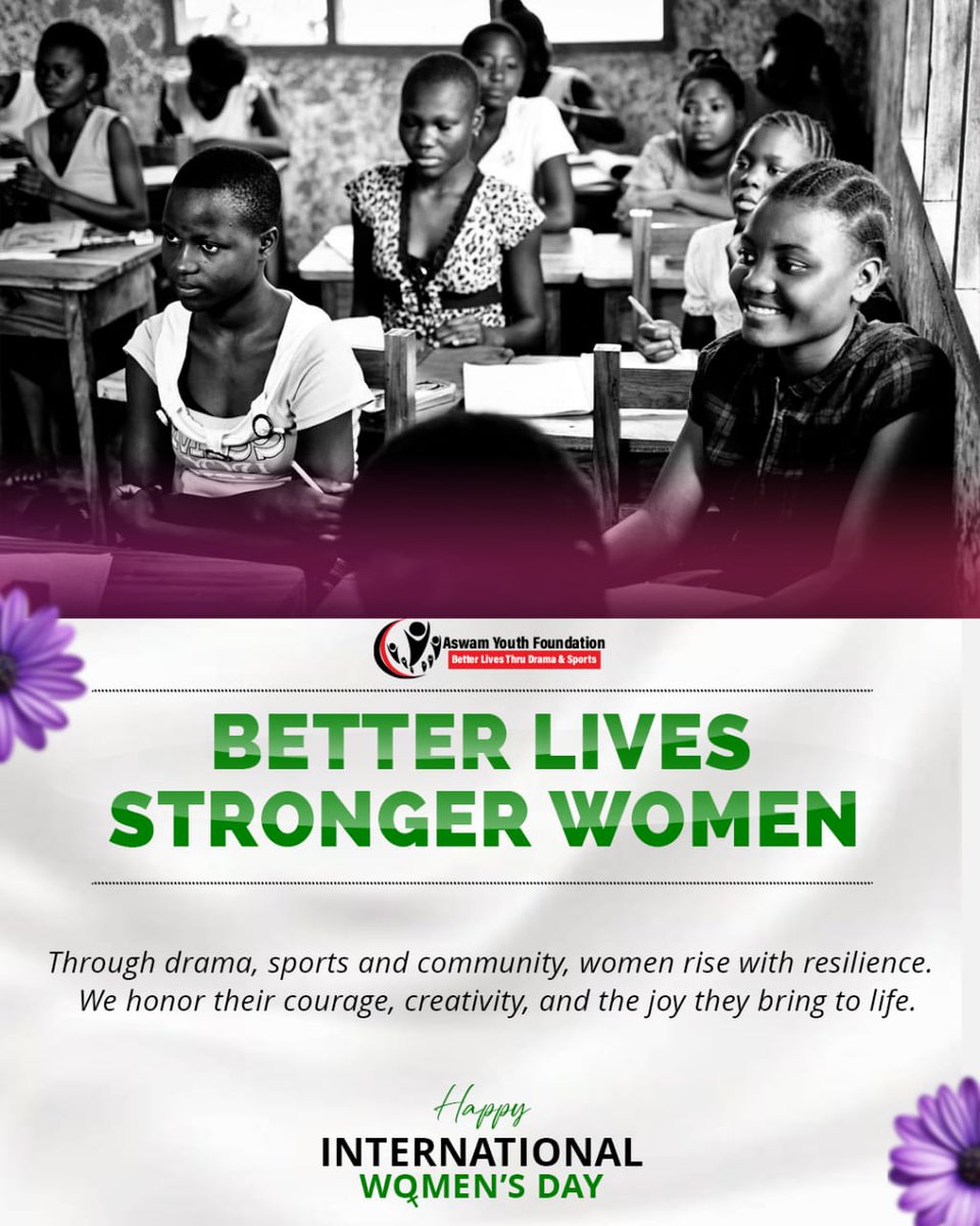 improvetheyouth's tweet photo. Better Lives. Stronger Women. 

Through drama, sports, and community, women rise with resilience.
Today we honor their courage, creativity, and the joy they bring to life.

Happy International Women’s Day 
#InternationalWomensDay #StrongerWomen #WomenEmpowerment #WomenInSports https://t.co/LqME6cy57n