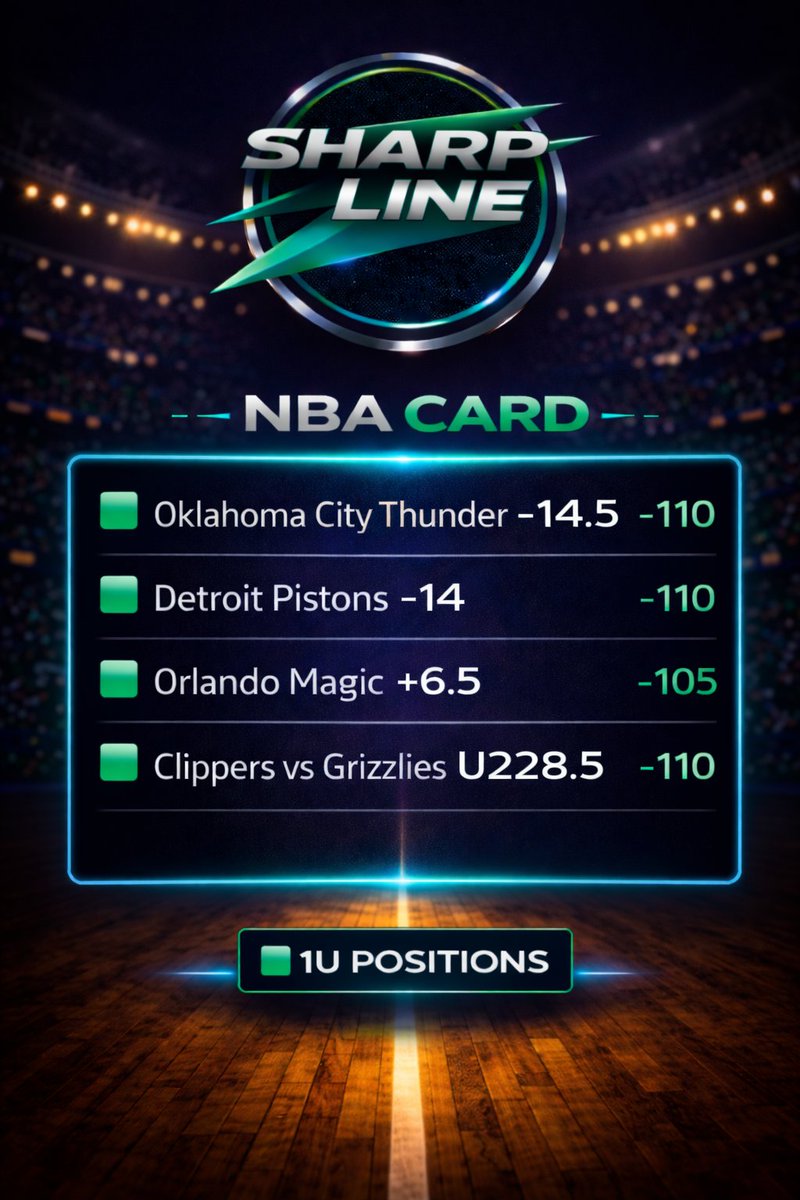 TheSharpLine's tweet photo. March 7 NHL + NBA plays.

I break down the matchups, find the value, and post the card.
You just show up and ride the wave.

Swipe ➡️ for the picks.

Let’s keep stacking units. 📈

#SportsBettingX https://t.co/m65GAABbR8