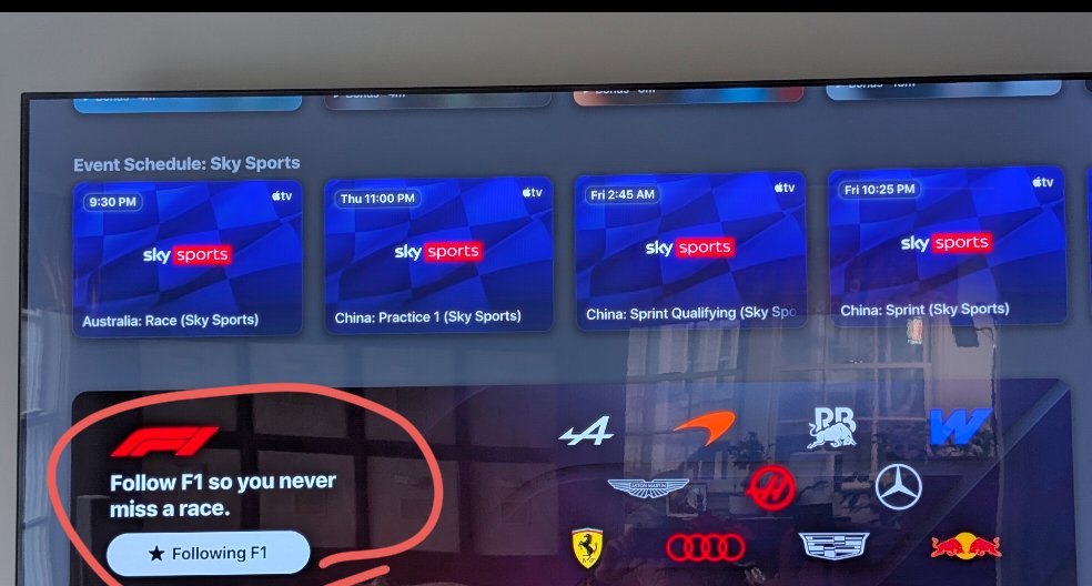 Ranger_Al86's tweet photo. @RichGinter @f_patton @SkySportsF1 I still only see future events listed, but I just read another reply to my post stating that I need to follow F1 on the app to get replays.  I just made that selection... Let's see what shows up tomorrow

Thanks all for the tips! https://t.co/GzsOgEQQ1Y