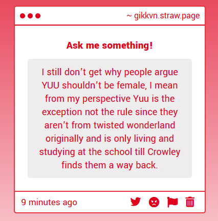 It's misogyny. Their arguments will never make sense to me for so many reasons. But especially since Yana herself confirmed that person any gender and age can be Yuu