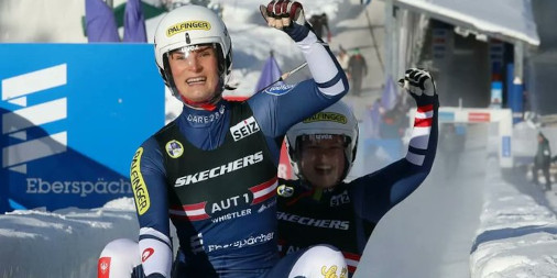 SportRisultati's tweet image. #FILuge WCup singles W standings 🛷
FINAL
1⃣ #Egle/#Kipp 🇦🇹 795 🏆
2⃣ Eitberger/Matschina 🇩🇪 653
3⃣ Degenhardt/Rosenthal 🇩🇪 524
4⃣ Storch/Patz 🇩🇪 450
5⃣ Upite/Pavlova 🇱🇻 434
#slittino #luge