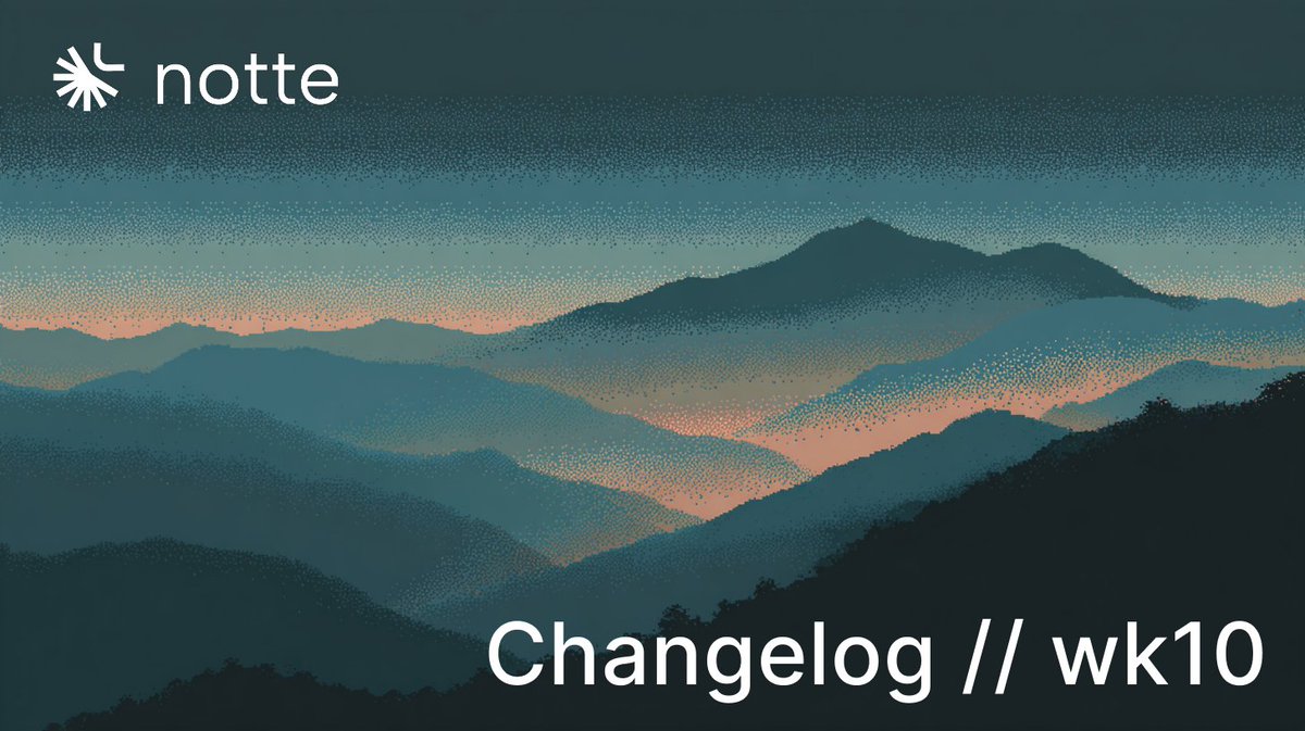 Changelog // wk10

Launches
▸ Anything Ranked #1 on Product Hunt 🥇
▸ New branding for Notte landing page 🌟

Console / SDK
▸ Added LLM cost tracking per session
▸ Added response_format to AgentFallback