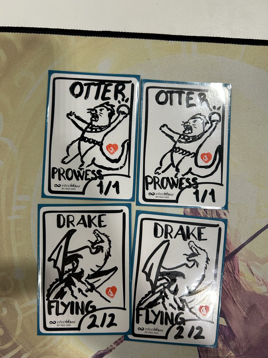 6-2 day1 in turin RC with the best tokens in the venue drawn by my gf.
Faced 4 prowess mirror, 2 monoG and 2 izzet spelementals. More tomorrow.