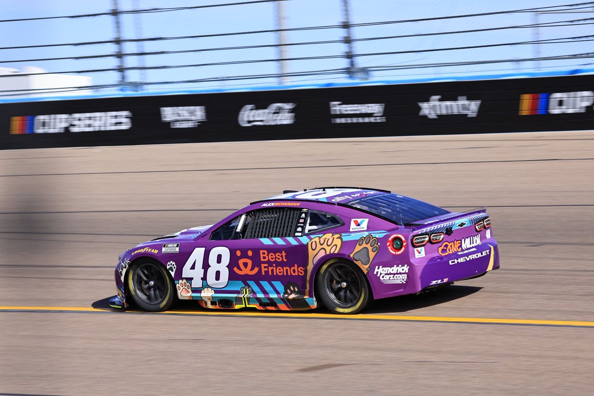 allyracing's tweet photo. It’s a 27.088 for @anthonyalfredo and the #Ally48 @bestfriends machine after his qualifying attempt. We’ll see how that shakes out. https://t.co/NJtnr8cW9R