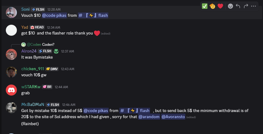 SolGhost4's tweet photo. The 2 winners for our FLASH give away
and there is the proof of they're winning 

if you want to join just join our discord server 
more give away to come 

we have Flash give away 
daily, weekly and monthly give away.

DISCORD SERVER: https://t.co/Gg1s6VblCH https://t.co/ohW02YBWrE