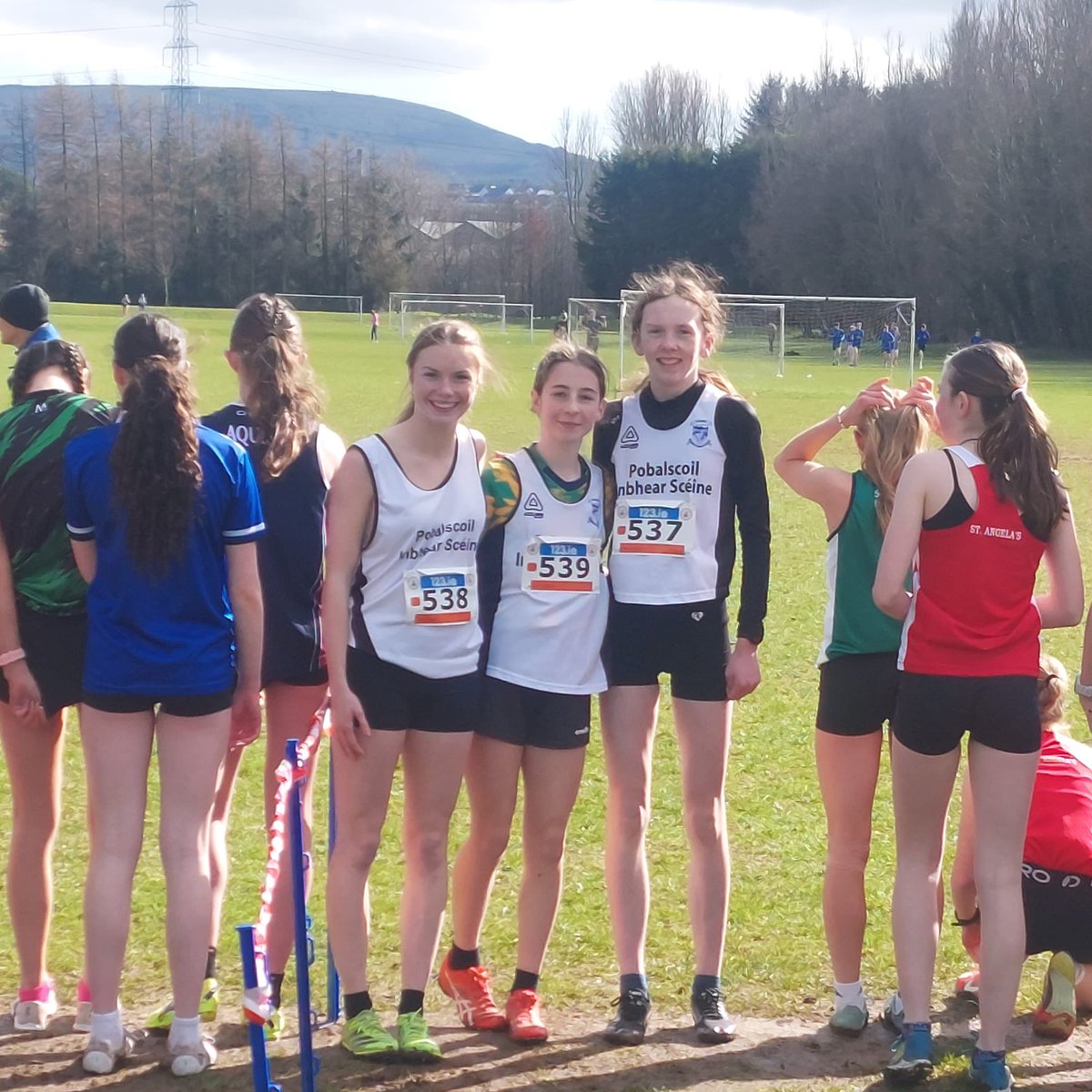 PSceine's tweet photo. At the start line of the All Ireland Cross country championships in Belfast https://t.co/lmMerZcDhN