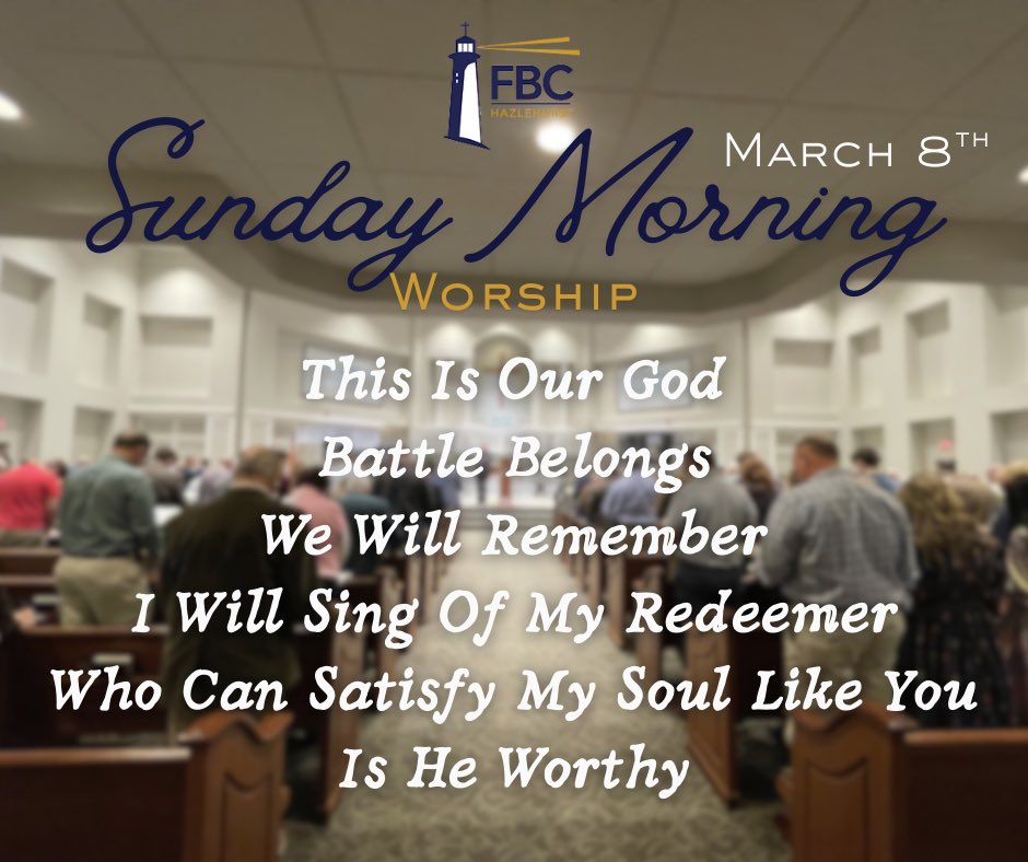 fbchazlehurst's tweet photo. ⏰ Remember to spring forward! Set your clocks ahead today and be on time for church tomorrow.

Join us as Pastor Brad preaches Part 2 of his message on Eternal Security from Ephesians 1:13-14. 

Come experience meaningful worship, biblical preaching and a loving church family! https://t.co/YZ8mUAplxl