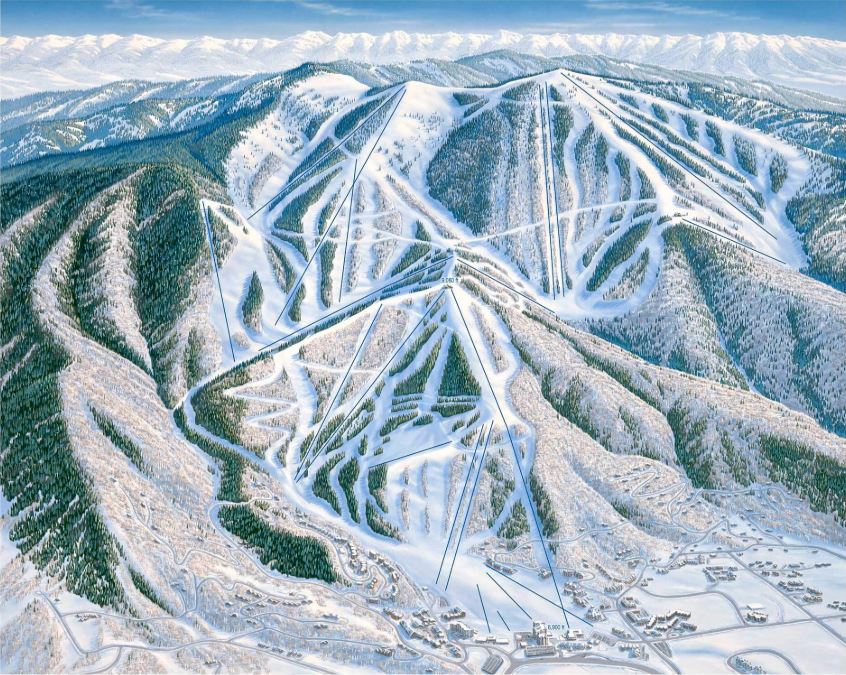 JamesNiehues's tweet photo. Can you tell this 1988 painting of @skisteamboat is one of my earlier attempts at mountain cartography? I had much to learn about the art of mapping and it was an honor to paint this terrain map with guidance from my mentor, Bill C. Brown.
𖧥
𖧥
𖧥
#Steamboat #SteamboatResort https://t.co/VnCssGdK7Z