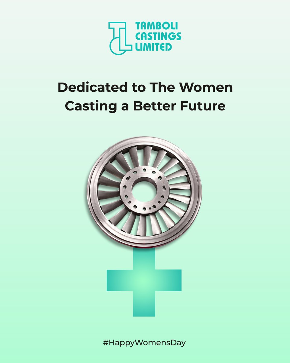 Tamboli_TCL's tweet photo. Progress in manufacturing is built by people who bring skill, discipline, and fresh perspectives to the shopfloor and beyond. At TCL, women play an important role across the organisation, from top management to operational teams, shaping stronger processes, smarter thinking, and a more inclusive future for engineering.

Today, we celebrate the women casting a better future. 👏

#TamboliCastingsLimited #TCL #WomensDay #WomenInEngineering #WomenInManufacturing #Inclusion #FutureOfWork