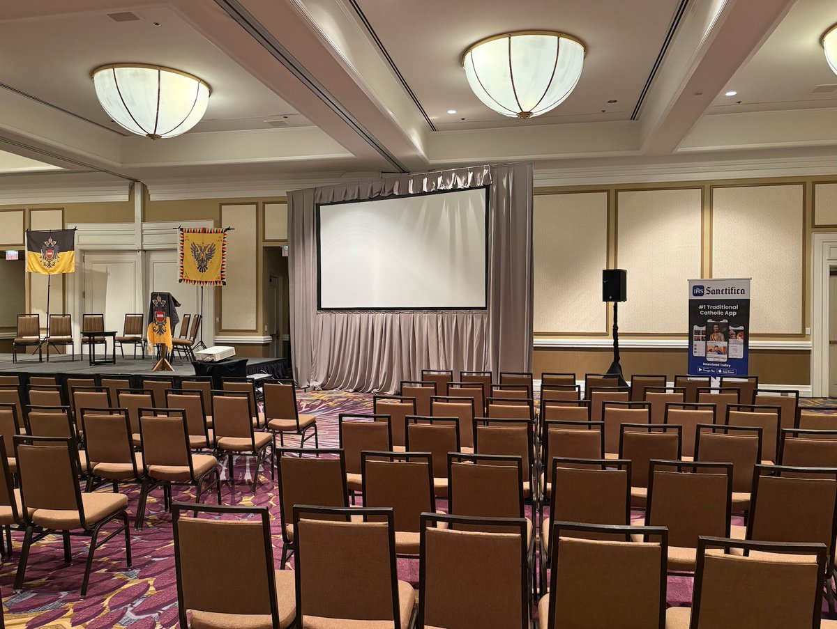 We're at the Bl. Karl of Austria Symposium today in Dallas, TX. 👑🇺🇸 If you're there, come and look us up!