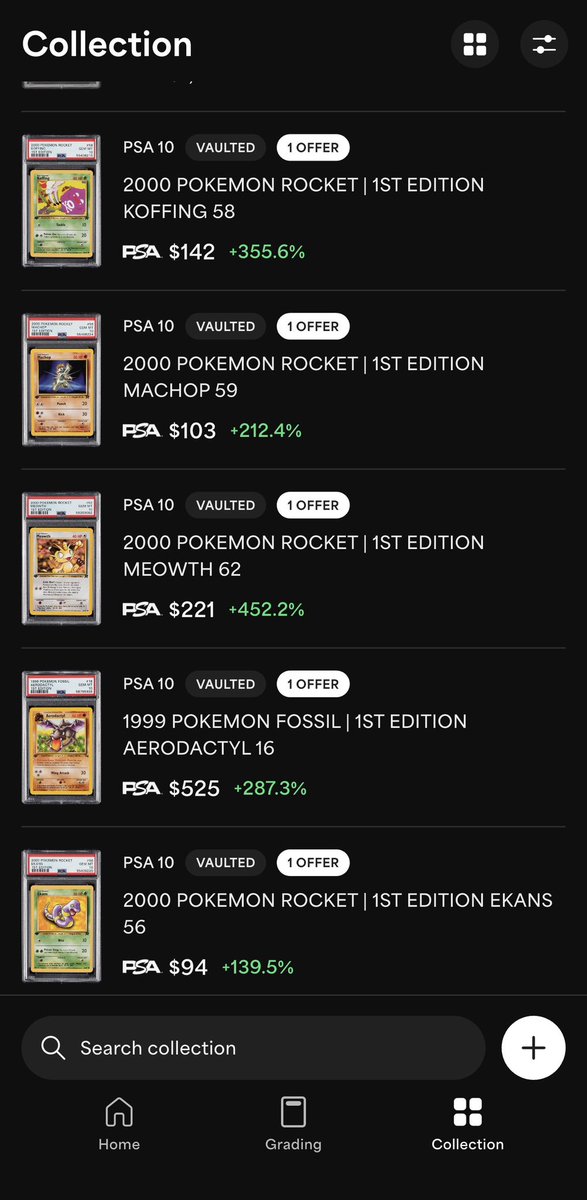 Got these in Summer 2024 on <a href="/gamestop/">GameStop</a> and vaulted them with <a href="/PSAcard/">PSAcard</a> - hadn’t checked in for awhile and was presently surprised this morning…. What do you think: buy more, sell, hold?