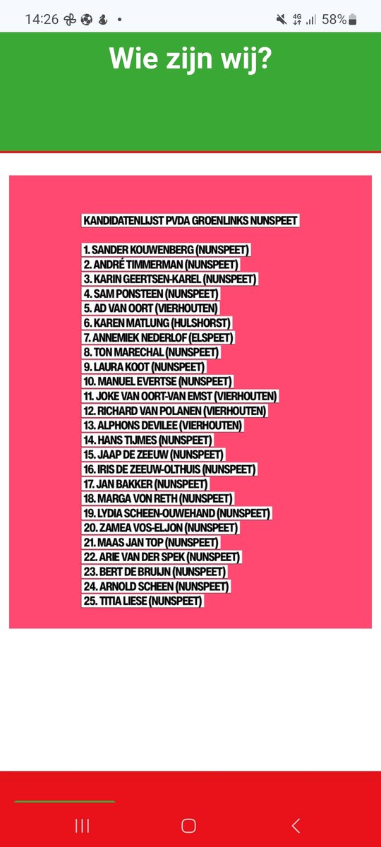 Vanaf het gemeentehuis, via het Eibertjespad, de Vodseberg en de Paasheuvel zijn we nu aangekomen op het terras in ons prachtige Vierhouten! Met 4 Vierhouters: Ad, Joke, Richard en Alphons op onze lijst, knokken we voor een vitaal en levendig Vierhouten! ❤️💚 #Vierhouten  #Lijst5