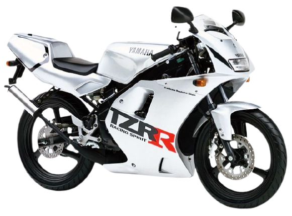 motospo_'s tweet photo. TZR50R【1993～97年】
https://t.co/u107mSwrjb

レプリカブームは過ぎ去り、ヤマハのフルカウル50ccはTZR50Rを最後に姿を消すこととなりました。メーカーが世界戦略そ進める中で日本市場に特化した50ccの生産規模が縮小される環境下ではフルカウルの原付が発売されることは今後ないでしょう。原付ながらレプリカを極限まで追求した、意義ある1台です。