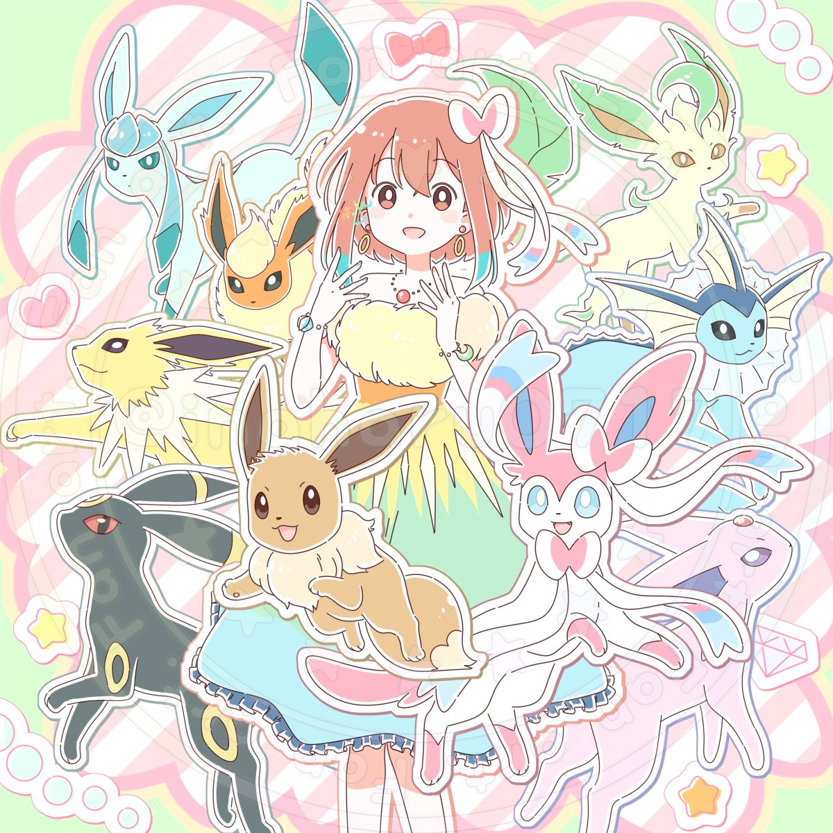 inaharu0717's tweet photo. ポケモンとおそろいコーデ②🎀

ブイズだいすき

ポケモン fanart 過去絵 https://t.co/iNsQu0pnYZ