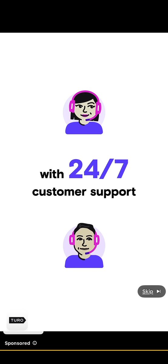 EZebroni's tweet photo. I’m getting so many Turo ads on YouTube!
Love to see that my business partner is spending money on advertising to help keep our business growing!
If you’re traveling and need transportation, you need to book with Turo.
#notapaidad https://t.co/sZBgPe74ZM