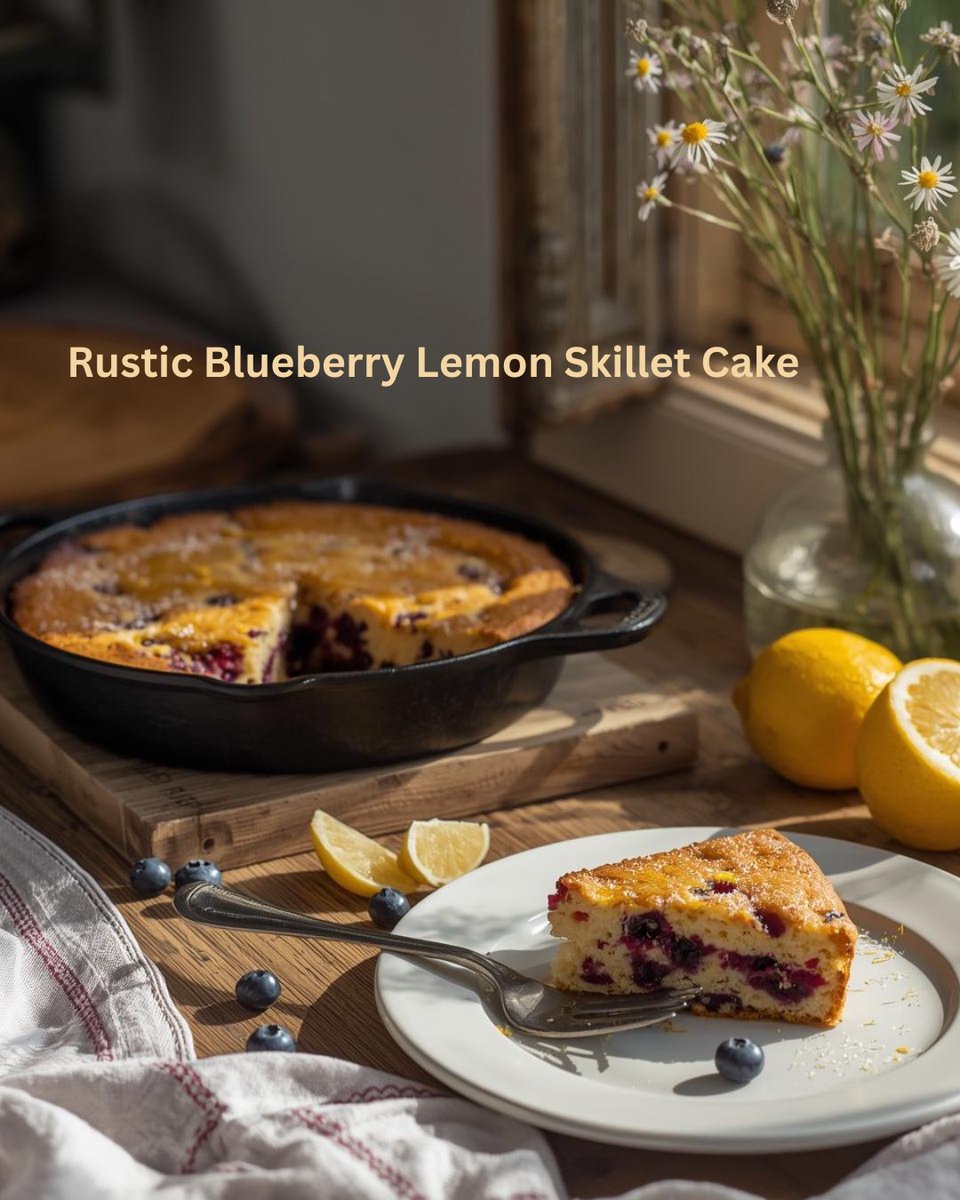 Loricarolmaloy's tweet image. Sometimes trusting yourself begins with something simple.

A quiet kitchen, a skillet, and a lemon blueberry cake that looks fancy but is easier than you think. 

Recipe on the blog today. Link in comments. 

#PorchLightKitchen
#CozyBaking
#SimplePleasures
#PorchLightPages