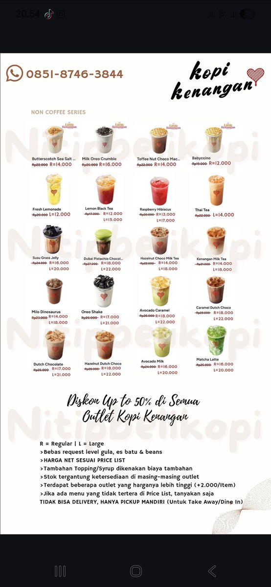 akun_sicantik's tweet image. yang mau beli kopi kenangan bisa lewat aku yu gaisss, murmer aja dari harga normal🙌 
menunya ada disiniii short-url.org/1l8-9