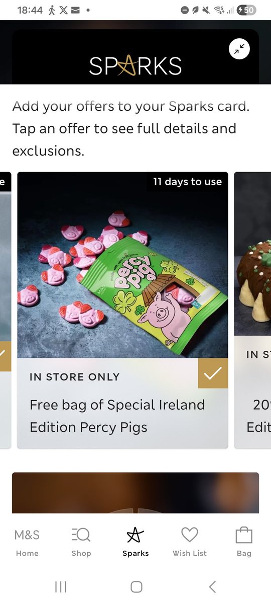 LizTyrell1's tweet photo. This now how they brand Percy pig sweets for St. Patrick's Day. No mention of St.Patrick's Day now! Now it's Special Ireland Edition! This at M&amp;S. https://t.co/mYxnkHnsY5