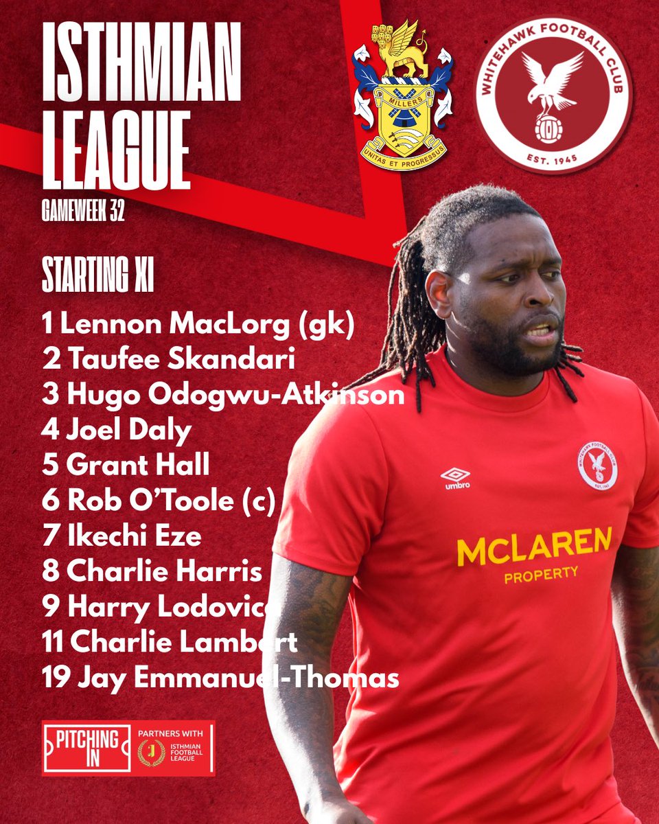HawksFCOfficial's tweet photo. 𝐋𝐈𝐍𝐄 𝐔𝐏 📋

Four changes to the side that started Tuesday’s defeat in Chatham with Grant Hall, Rob O’Toole, Ikechi Eze and Jay Emmanuel-Thomas all coming in 🔄

#COYH 🦅 https://t.co/20T4MY229w