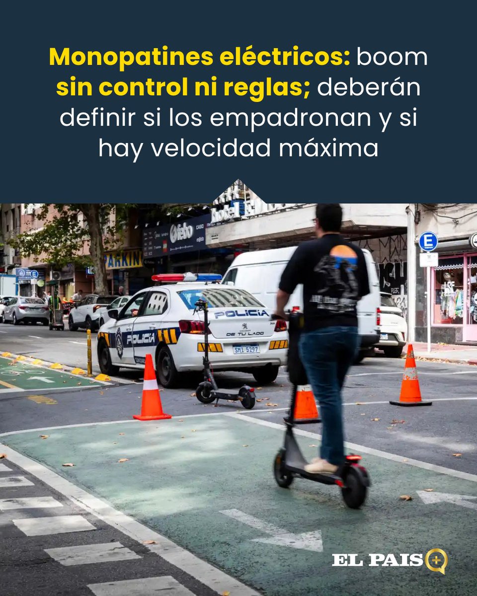 elpaisuy's tweet photo. Las ventas se multiplicaron por seis en tres años y 2025 fue el año con más ventas. Aunque existe normativa para su circulación (deben usar casco y chaleco), no fiscalizan. La Unasev dice que los intendentes ahora deberán evaluar nuevos controles https://t.co/dNu6ravSSv https://t.co/6AxoC1CKEc