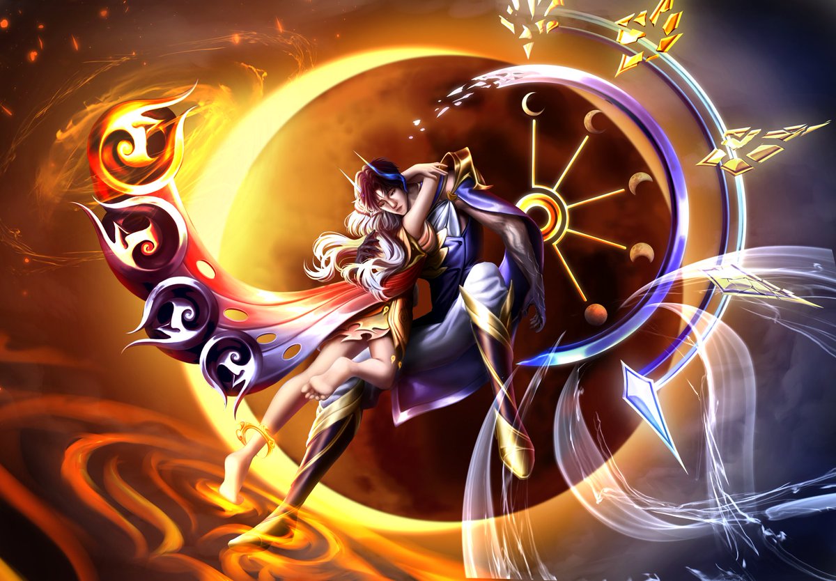 ༄.°🌘☀️- #𝐷𝐺𝐻𝑆𝐿 

|| Beneath The Last Eclipse AU

The world remembered them as a myth of betrayal. They were only two souls sharing the same curse.