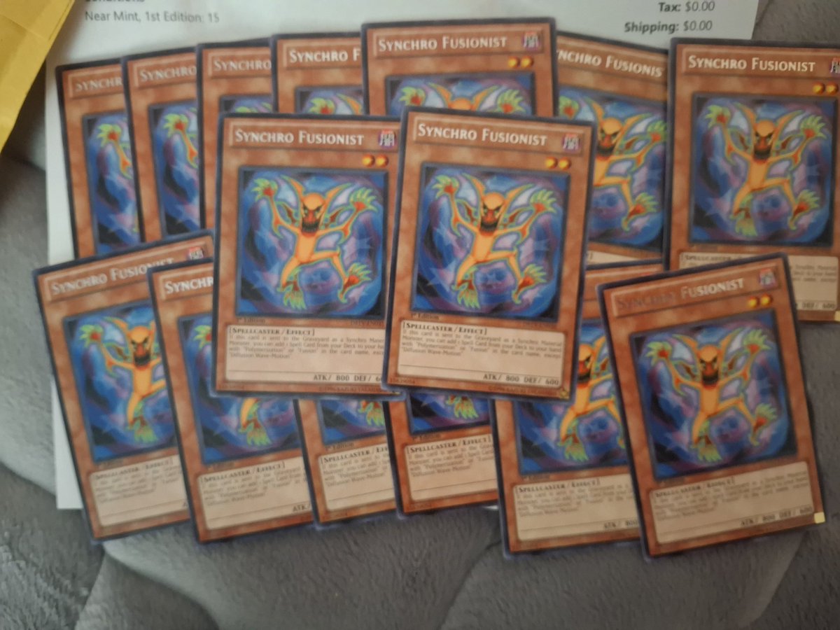 Got my copies of Synchro Fusionist before the buyout happened.

#yugioh #MarketWatch