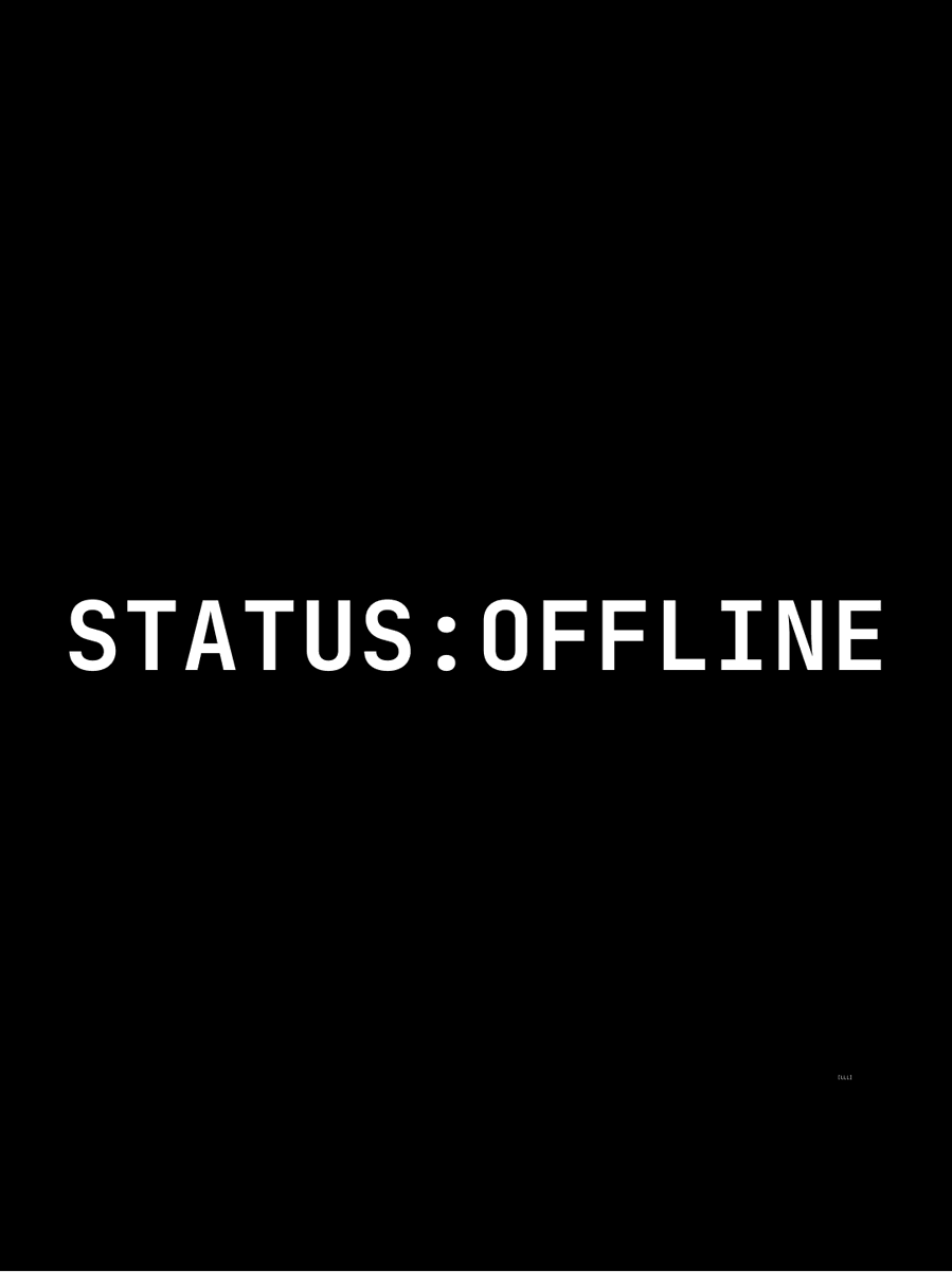 LayeredLogicLab's tweet photo. STATUS: OFFLINE  

Ultra-minimal 1-line format. 

 System state vocabulary — Entry 01 

_

#layeredlogiclab #offline #digitaldetox #disconnect #minimalistdesign #monospace #typography #dashboarddesign #ultraminimal #systemstatus https://t.co/StZGnOAGaJ