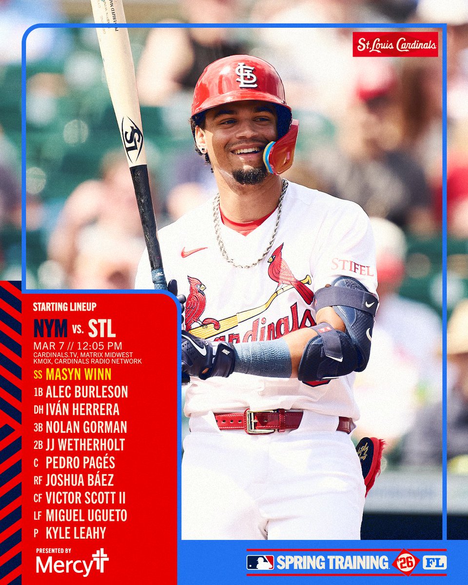 Back in the Palm Beaches 🌴

Catch today's game FREE on Cardinals.TV and <a href="/MatrixMidwest/">MatrixMidwest</a>!