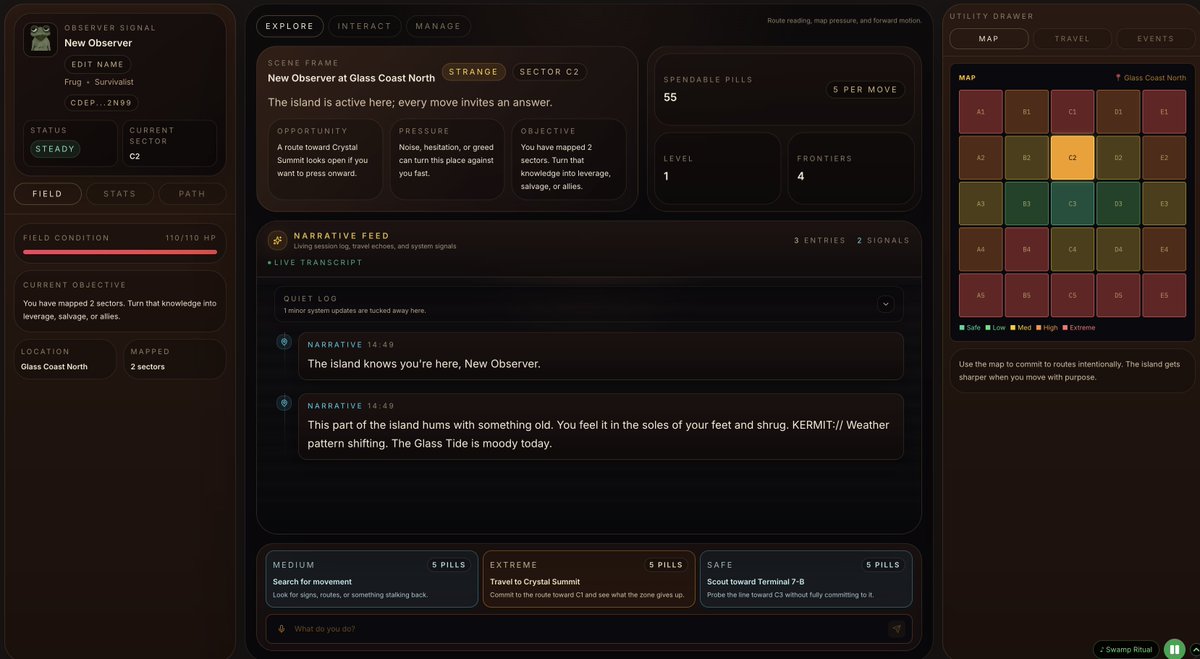 new dashboard is up for the refreshed game experience for degenora island.
We have been building with feedback from the community. Wait for more posts from our side!

Come to degenora.. be whoever you want..create your own story.