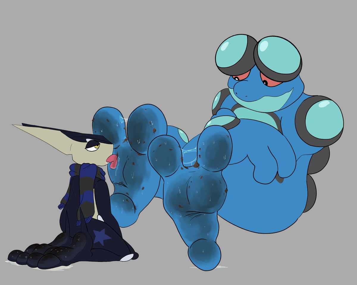 Being a Water/Ground type, its no surprise to me that Seismitoad's feet would be so dirty and sweaty

This was a c0mm done for pento209 on FA
