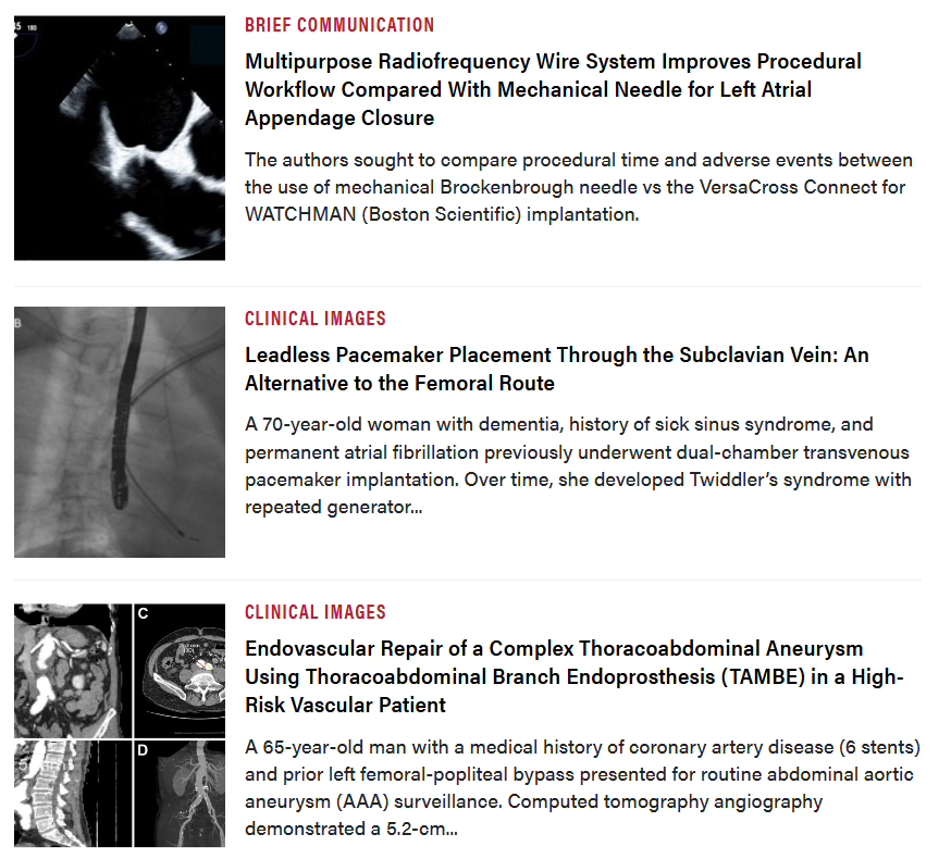 Journal of Invasive Cardiology tweet media