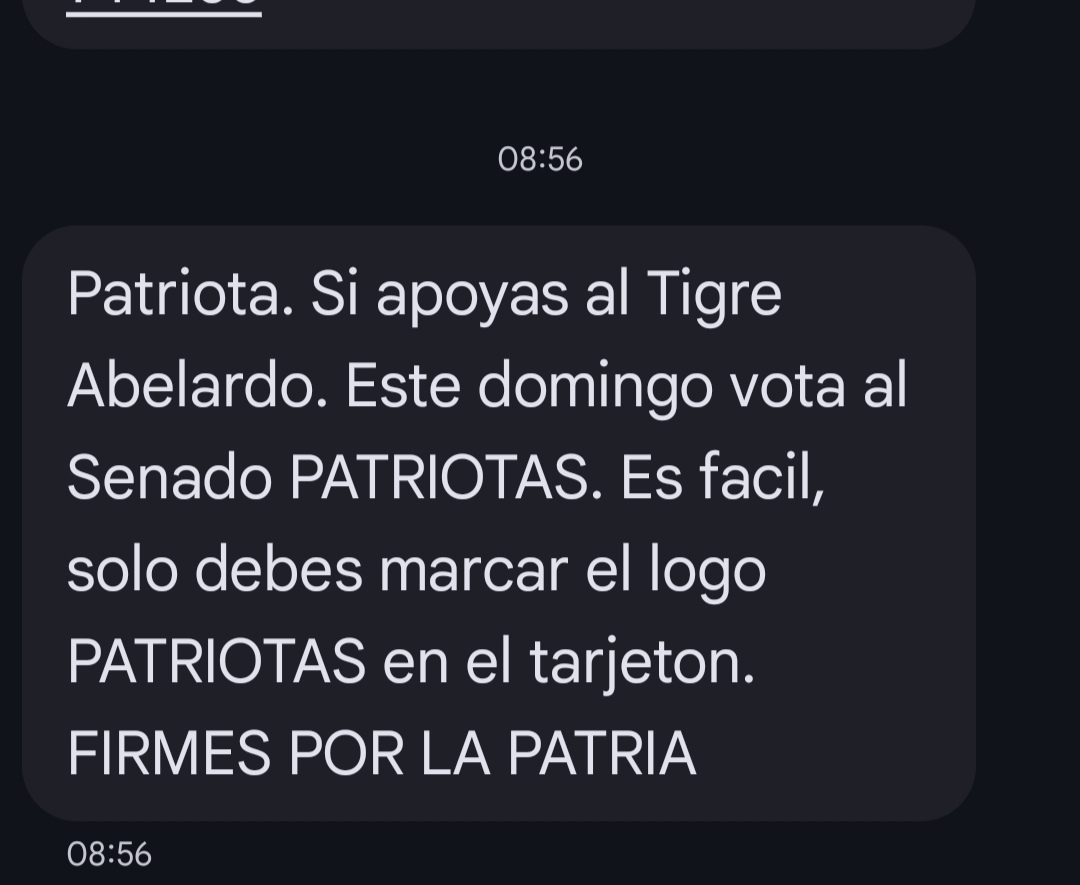 IVON24's tweet photo. Será que el @CNE_COLOMBIA me puede explicar si hoy se puede hacer propaganda política? y de paso @ABDELAESPRIELLA me puede explicar quién le dió mis datos para enviarme mensajes de texto? 
Que yo sepa la campaña se acabó la semana pasada y nunca di mis datos para esto https://t.co/GdIoUIOptf