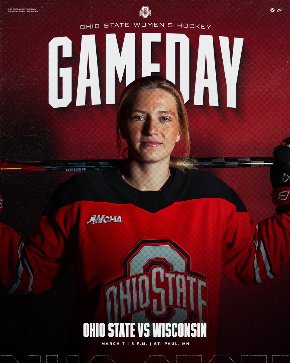 OhioStateWHKY's tweet photo. 𝙂𝘼𝙈𝙀𝘿𝘼𝙔❗

WCHA Final Faceoff Championship
🆚 Wisconsin
📍 Anderson Arena
⏰ 3 p.m.

#GoBucks | ➕ https://t.co/bw4VoHb9DP https://t.co/2SrPi17xNu