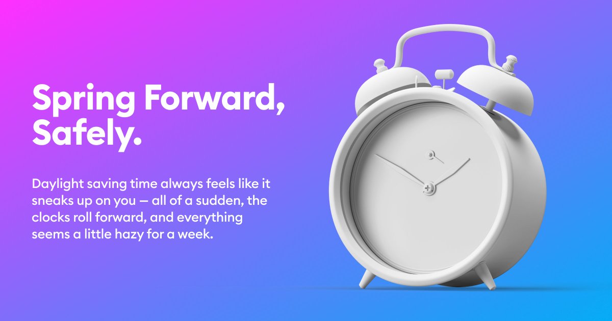 OnliaCA's tweet photo. Head’s up! The clocks are jumping ahead an hour on Sunday, March 8th, at 2 a.m. Learn how to protect yourself and others on the road next week. https://t.co/kuOj3B0J6E

#DaylightSavingTime2026 #RoadSafety #DriveSafe https://t.co/X98Smyc0uh