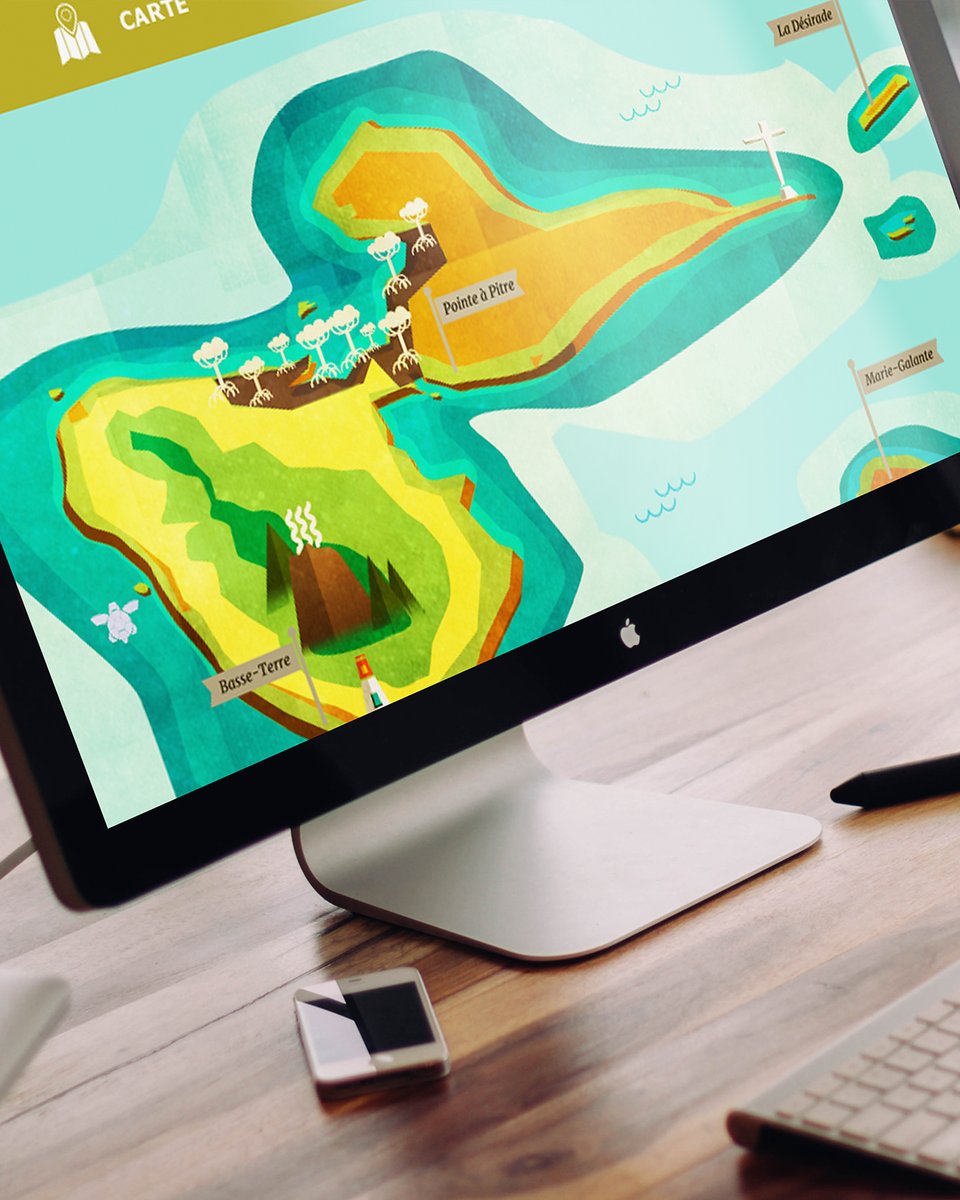 oodyni's tweet photo. 🗺️ Projet n°6 — ONF Guadeloupe
Avec l’ONF, on revient à une cartographie “pur jus”, mais pensée sur un ton ludique et accessible.
Ce projet avait pour objectif de présenter à des élèves du primaire et du collège les différents types de forêts présents en Guadeloupe. https://t.co/BzpqLxSmX9